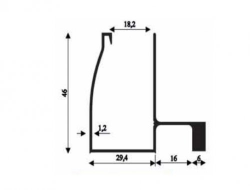 پروفیل آلومینیومی کابین دوش